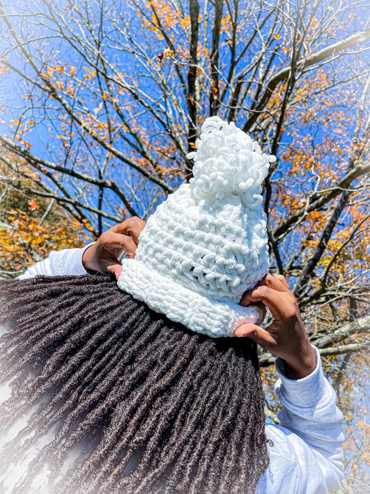 White Crochet Hat